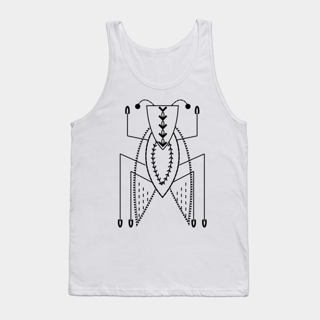 Needle Beetle Number 6 Tank Top by Kathleen Quilts